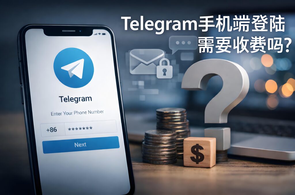 Telegram手機端是不是要付費才能登陸？