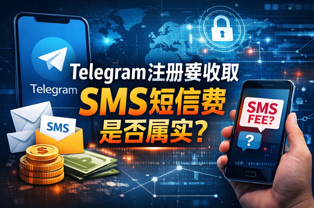 Telegram註冊要收SMS費用是不是屬實？